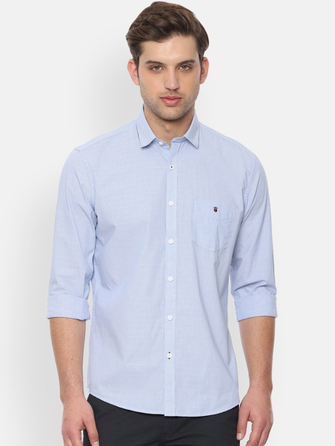 

Louis Philippe Sport Men Blue Pure Cotton Slim Fit Striped Casual Shirt