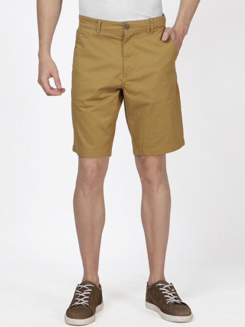 

t-base Men Khaki Solid Slim Fit Chino Shorts