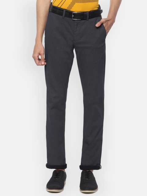 

Louis Philippe Sport Men Charcoal Grey Slim Fit Solid Regular Trousers