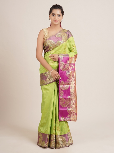 

Pothys Green Woven Design Saree