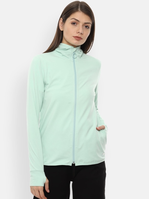 

Van Heusen Woman Women Green Solid Sweatshirt