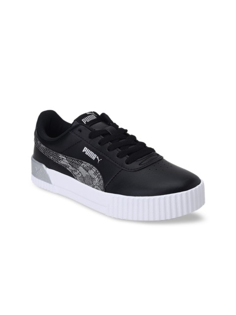 

Puma Women Black Printed Carina Untamed Sneakers