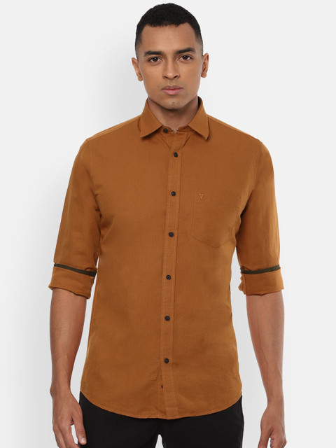 

Van Heusen Sport Men Khaki Slim Fit Solid Casual Shirt