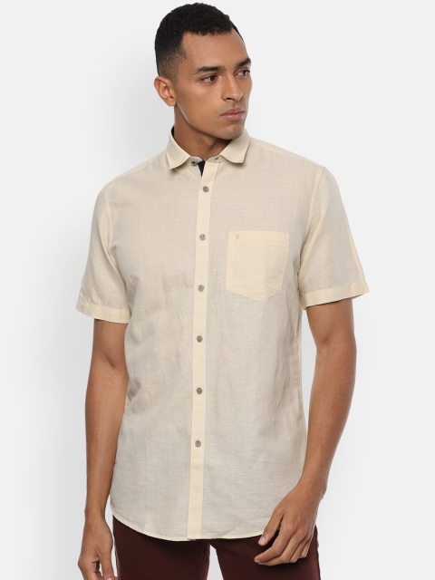 

Van Heusen Sport Men Beige Slim Fit Solid Casual Shirt