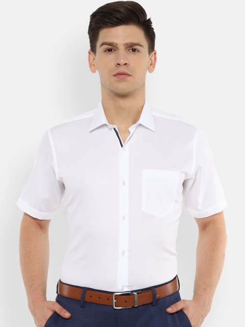 

Van Heusen Men White Regular Fit Solid Formal Shirt