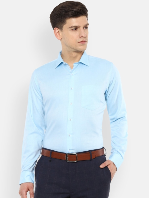 

Van Heusen Men Blue Slim Fit Solid Formal Shirt