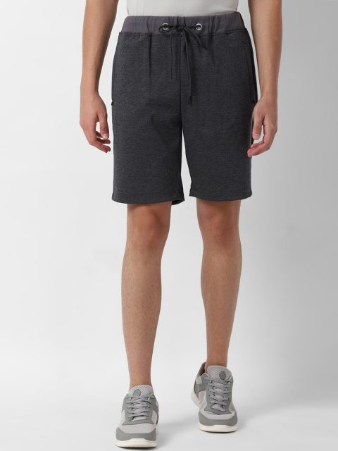 

Louis Philippe Sport Men Grey Solid Slim Fit Sports Shorts