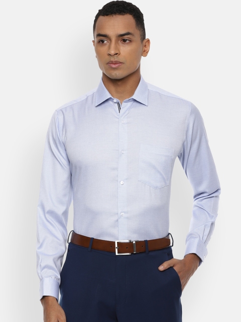 

Van Heusen Men Blue Regular Fit Printed Formal Shirt