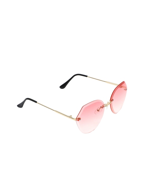 

Floyd Women Pink Oval UV Protection Rim Less Sunglass RL1 GOLD PINK-Pink