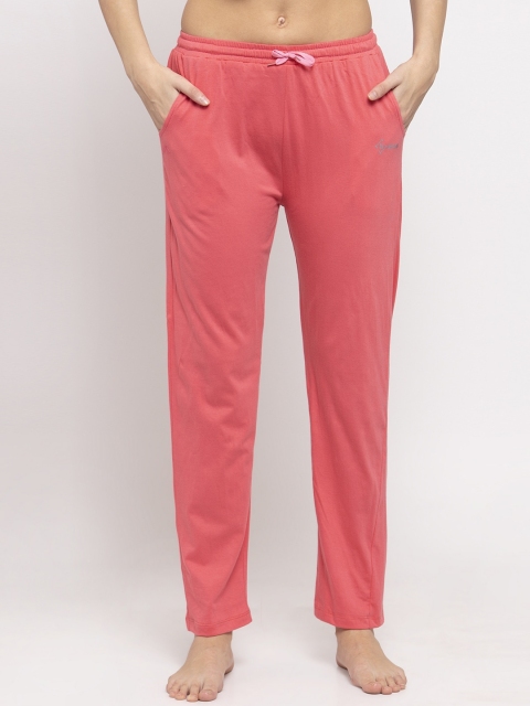 

NEUDIS Women Pink Solid Cotton Lounge Pants