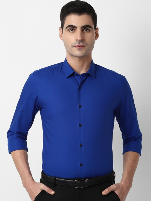 

Louis Philippe Sport Men Blue Slim Fit Solid Pure Cotton Casual Shirt