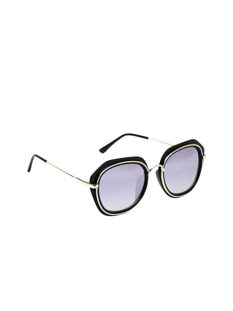MARC LOUIS Women Purple Lens & Gold-Toned Butterfly Sunglasses MARC LOUIS 4024
