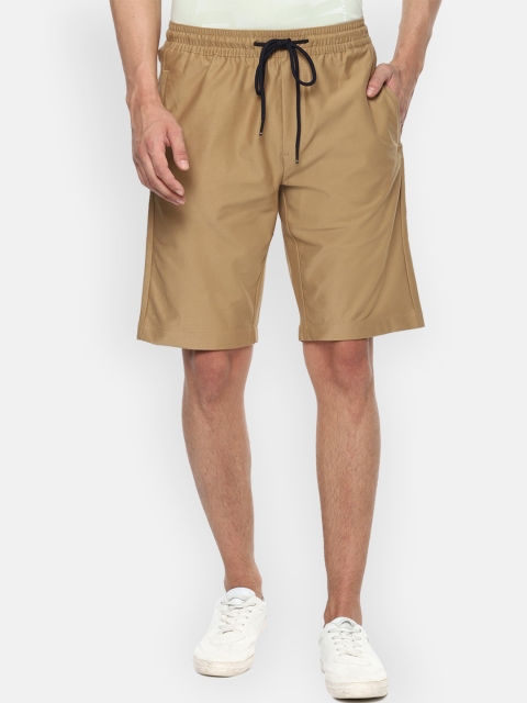 

Louis Philippe Sport Men Beige Solid Slim Fit Regular Shorts
