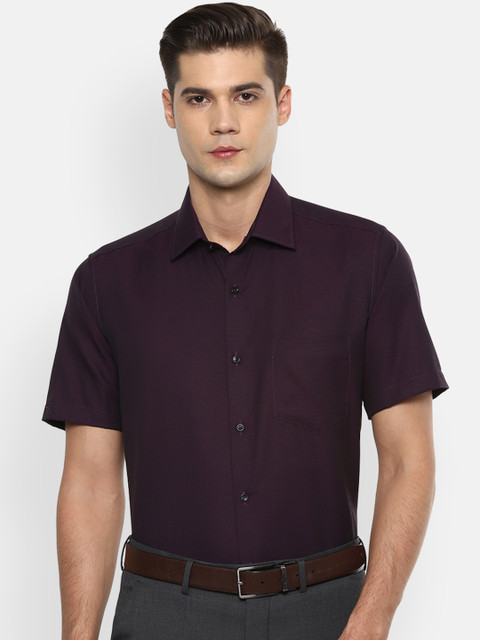 

Van Heusen Men Purple Regular Fit Solid Formal Shirt