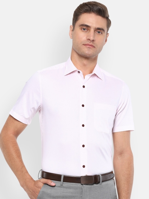 

Louis Philippe Men Pink Regular Fit Solid Casual Shirt