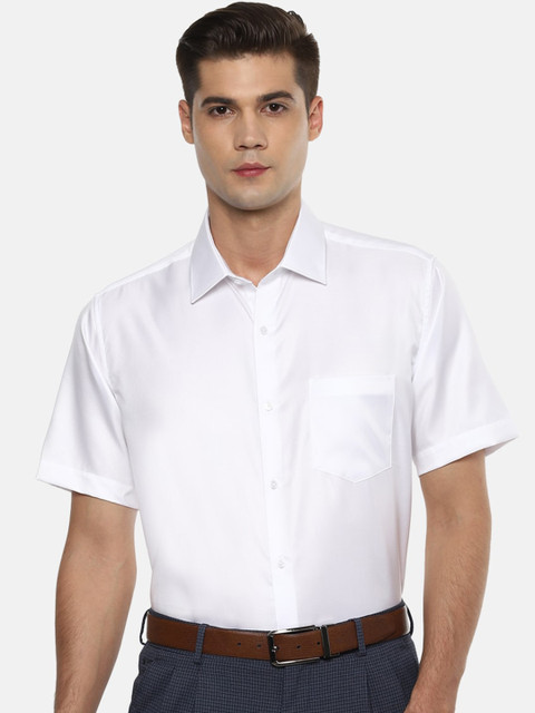 

Van Heusen Men White Regular Fit Solid Formal Shirt