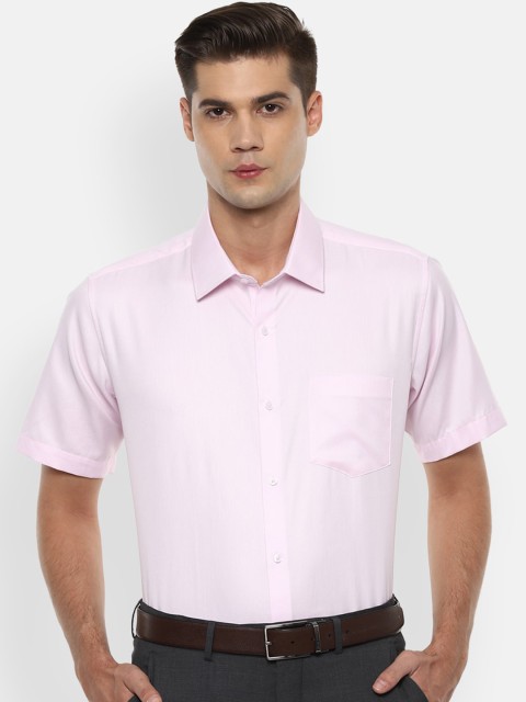 

Van Heusen Men Pink Regular Fit Solid Formal Shirt