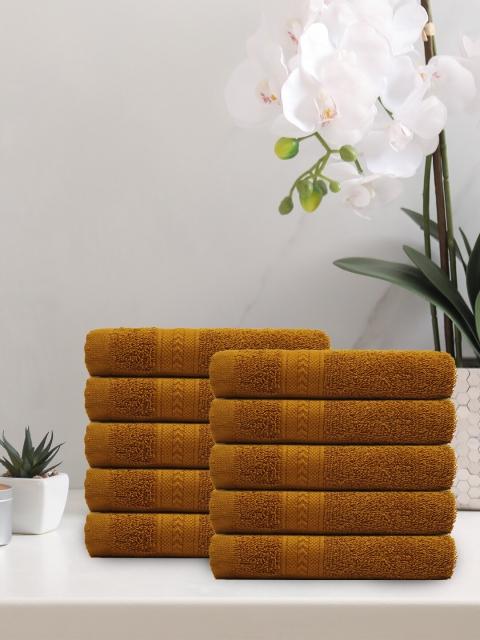 

Trident Set of 10 Rust Solid 400 GSM Face Towels