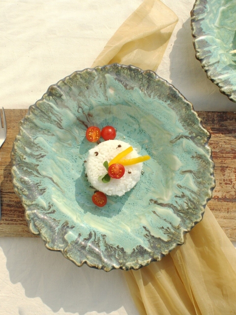 

THOA Green Textured Ceramic Platter