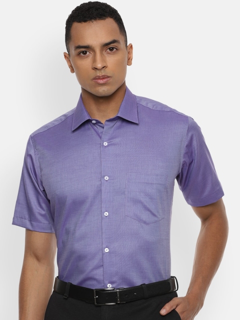 

Van Heusen Men Purple Regular Fit Self Design Casual Shirt