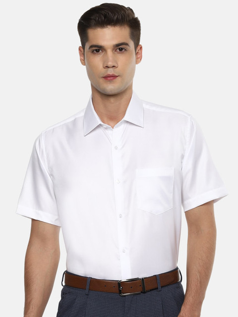 

Van Heusen Men White Regular Fit Solid Formal Shirt