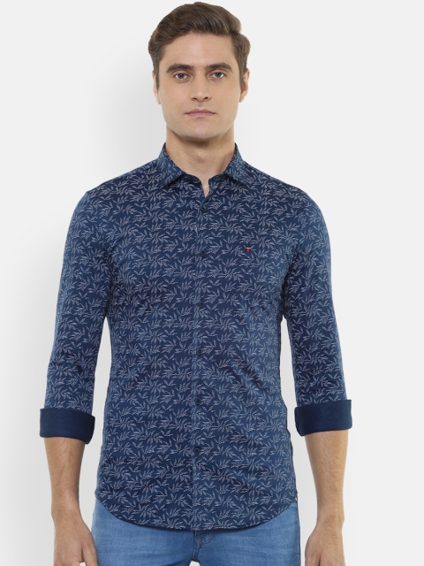 

Louis Philippe Sport Men Navy Blue Pure Cotton Slim Fit Floral Print Casual Shirt