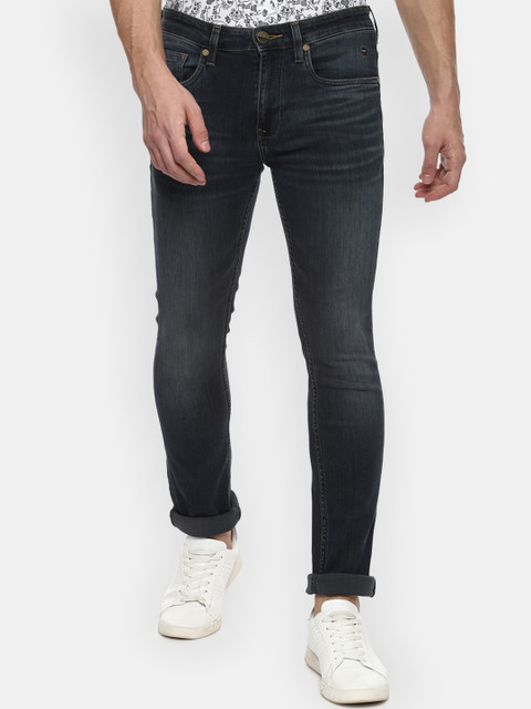 

Louis Philippe Jeans Men Navy Blue Slim Fit Light Fade Jeans