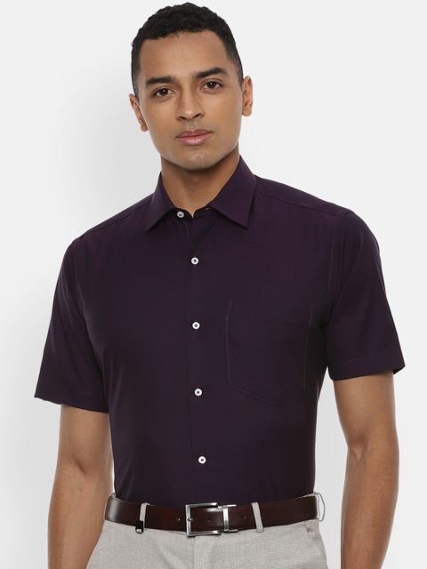 

Van Heusen Men Purple Regular Fit Solid Formal Shirt