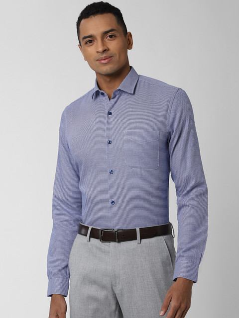 

Peter England Elite Men Blue Slim Fit Checked Casual Shirt