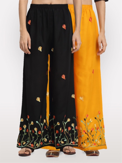 

NEUDIS Women Yellow Embroidered