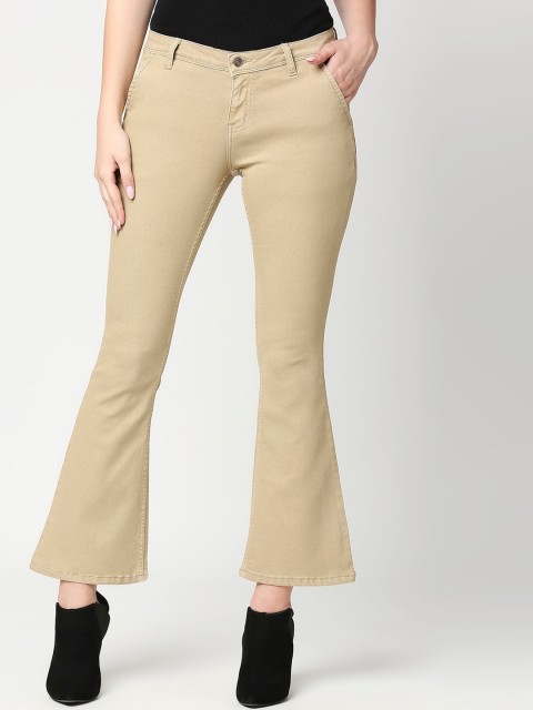 

High Star Women Khaki Bootcut Jeans