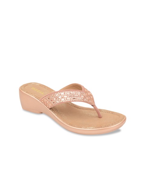 

Rocia Women Gold-Toned & Beige Embellished Sandals
