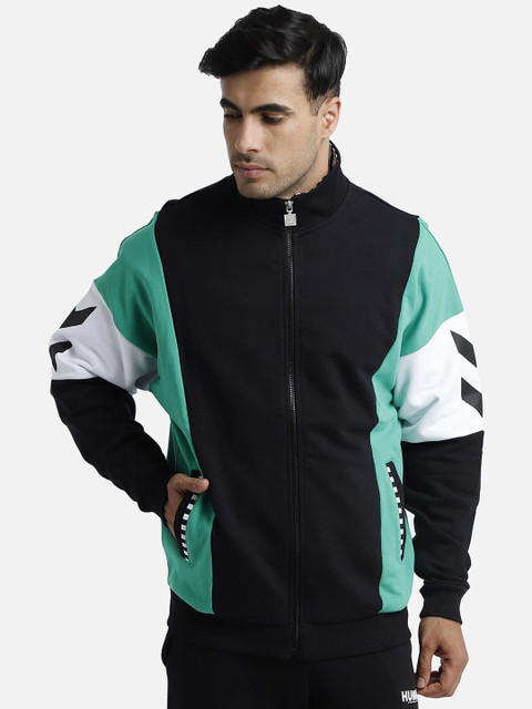 

hummel Men Black Colourblocked Sweatshirt