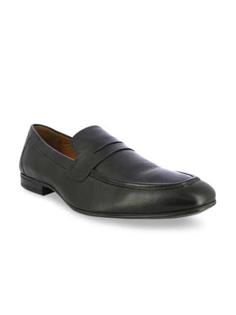 

Alberto Torresi Men Black Leather Loafers