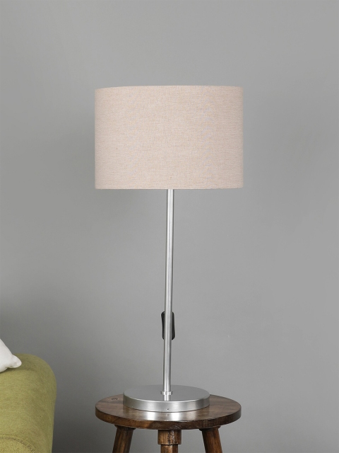 

SANDED EDGE Cream-Coloured Solid Contemporary Table Lamp with Shade