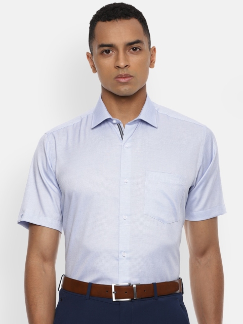 

Van Heusen Men Blue Regular Fit Solid Formal Shirt