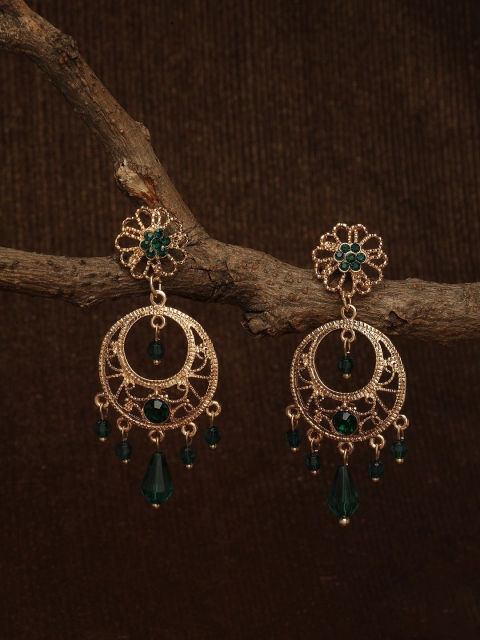 

Accessorize Green Contemporary Drop Earrings