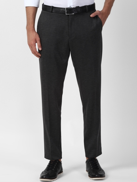 

Louis Philippe Sport Men Charcoal Grey Slim Fit Solid Regular Trousers