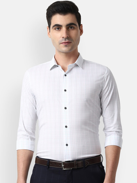 

Louis Philippe Sport Men White Slim Fit Checked Casual Shirt