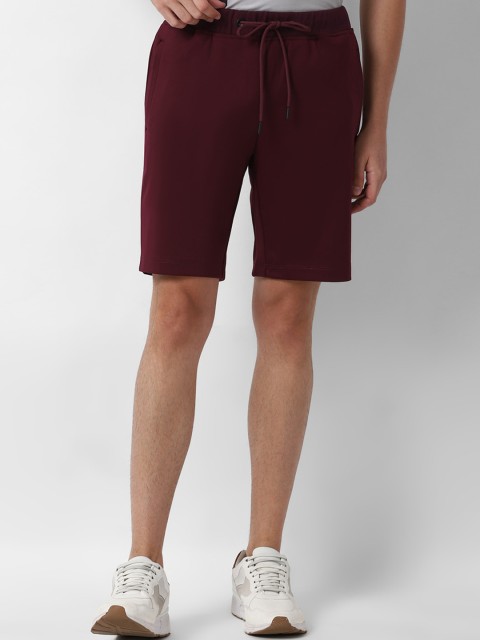 

Louis Philippe Sport Men Maroon Solid Slim Fit Regular Shorts