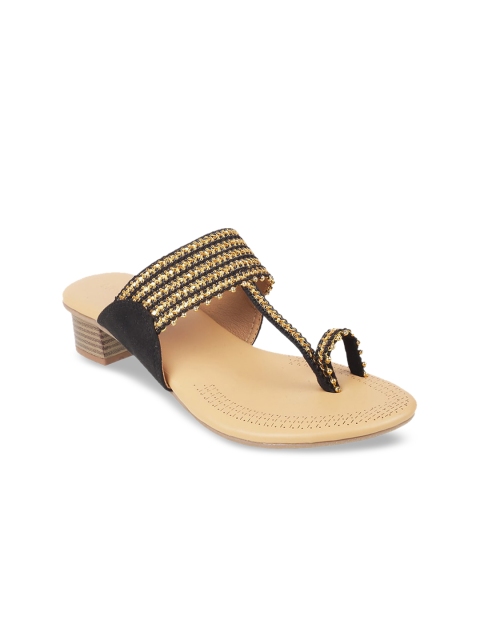 

Mochi Women Black Embellished Sandals