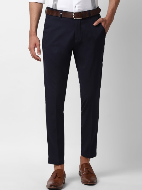 

Louis Philippe Sport Men Navy Blue Slim Fit Solid Formal Trousers