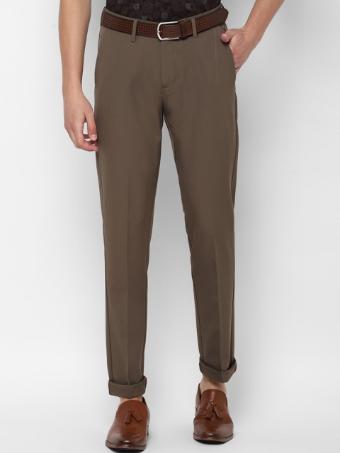 

Allen Solly Men Brown Slim Fit Solid Regular Trousers