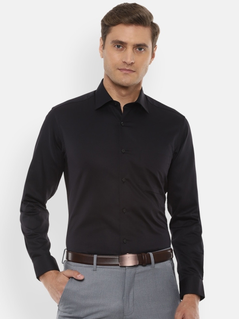 

Louis Philippe Men Black Slim Fit Solid Casual Shirt