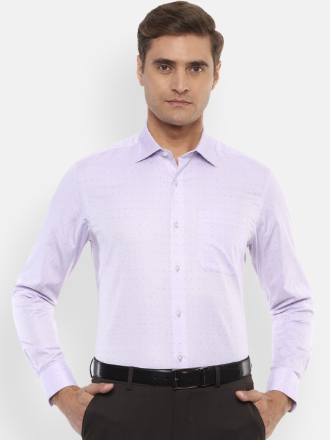 

Louis Philippe Gods & Kings Men Purple Regular Fit Self Design Casual Shirt