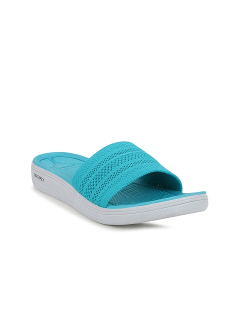 

Campus Women Turquoise Blue & Grey Sliders