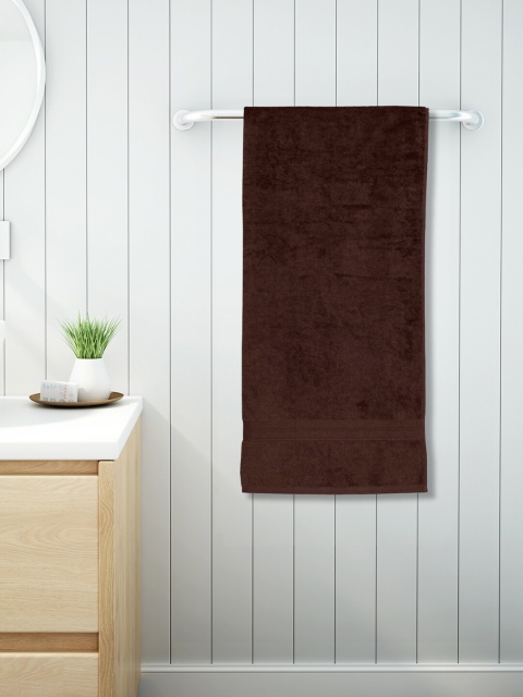 

SPACES Unisex Brown Solid 448 GSM Cotton Bath Towel