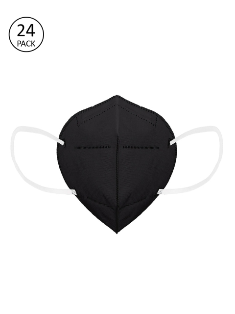 

OOMPH Unisex 24 Pcs Black 5 Ply KN95 / N95 Anti-Pollution Reusable Outdoor Masks