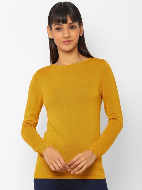 

Allen Solly Woman Yellow Regular Top