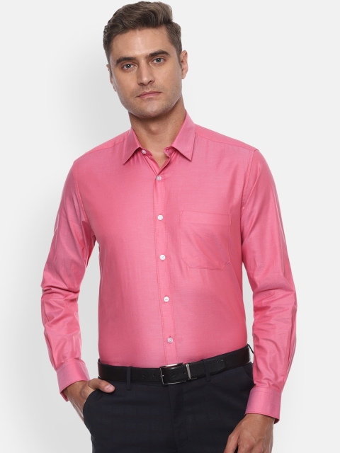 

Louis Philippe Men Pink Slim Fit Solid Pure Cotton Casual Shirt